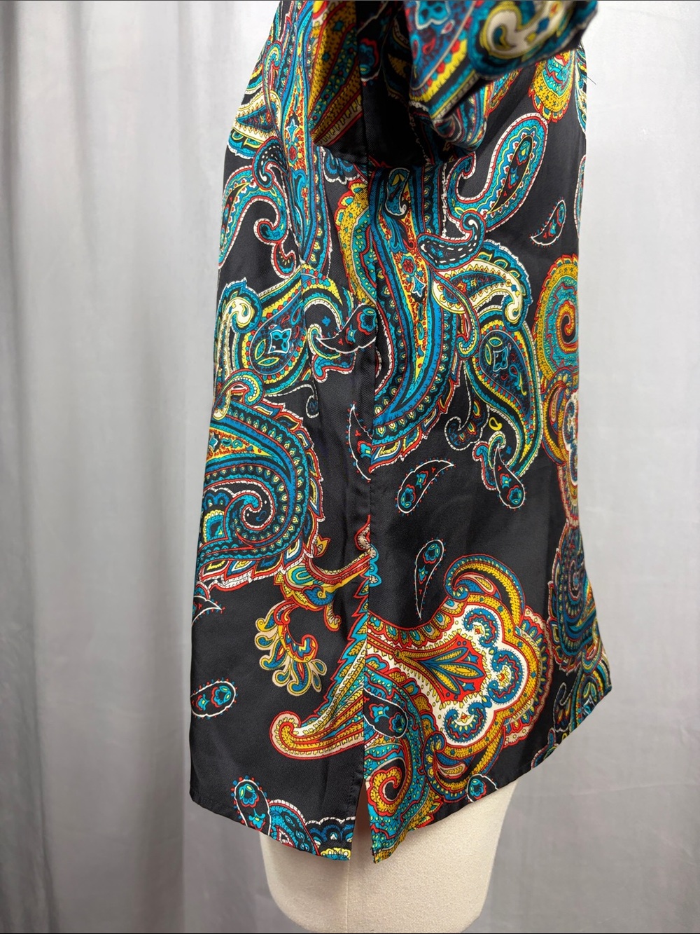 J. Crew Silk Twill Top Blouse in Bold Paisley Multi. - Picture 7 of 13